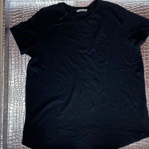 Top Plain Black T Shirt